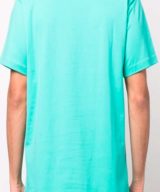 Camiseta verde Versace Jeans Couture grafico y detalles de cristal en la parte delantera con logo
