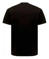 Camiseta negra Versace Jeans Couture con  sol y logo en relieve engomado en la parte delantera
