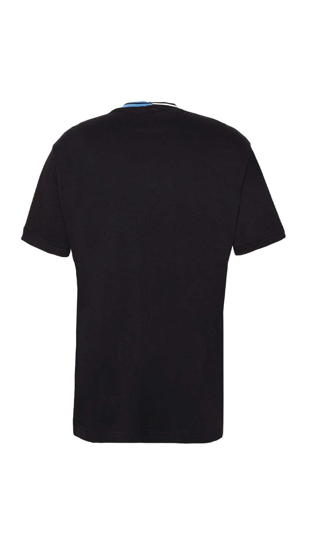 Camiseta  negra Versace Jeans Couture con logo estampado en la parte delantera