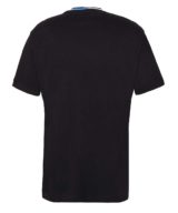 Camiseta  negra Versace Jeans Couture con logo estampado en la parte delantera