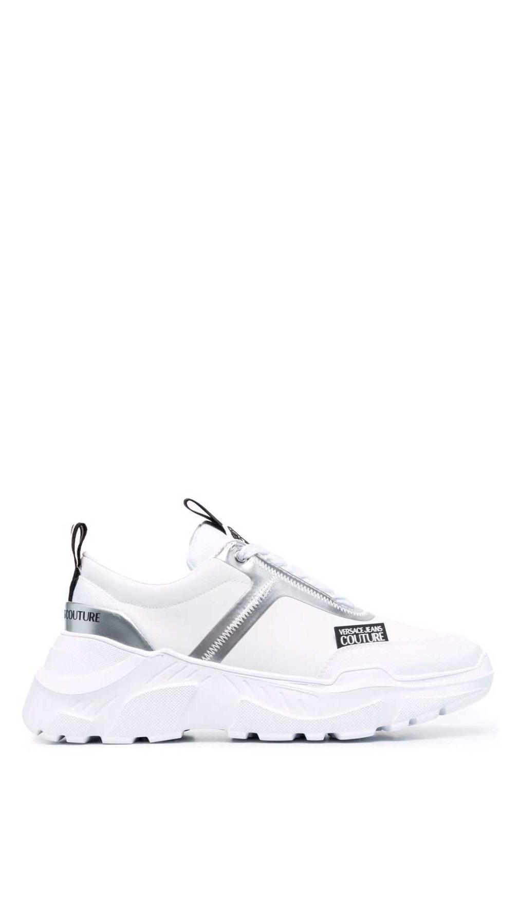 Deportiva Versace Jeans Couture de talles en plata logo en etiqueta