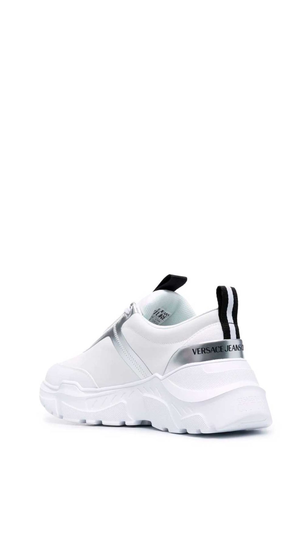 Deportiva Versace Jeans Couture de talles en plata logo en etiqueta