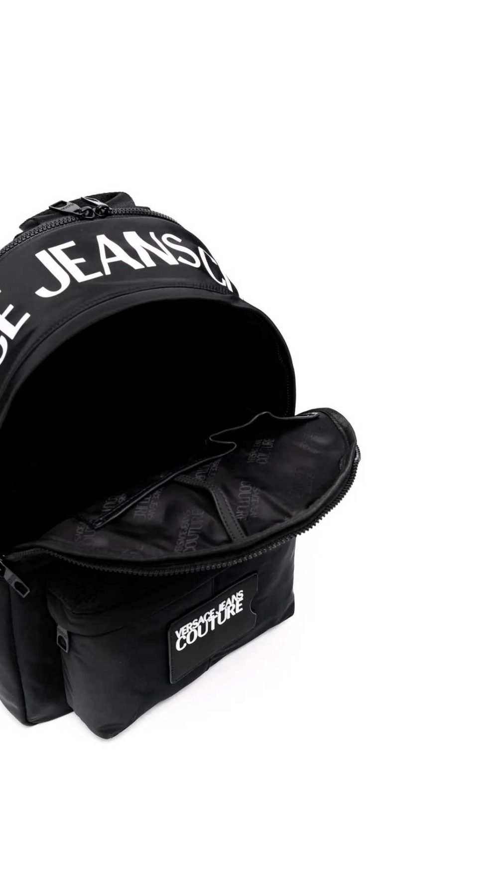 Mochila   Versace Jeans Couture mediana con logo en relieve en parche parte delantera