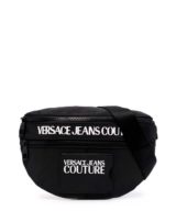 Riñonera Versace Jeans Couture con logo en relieve  en la parte delantera