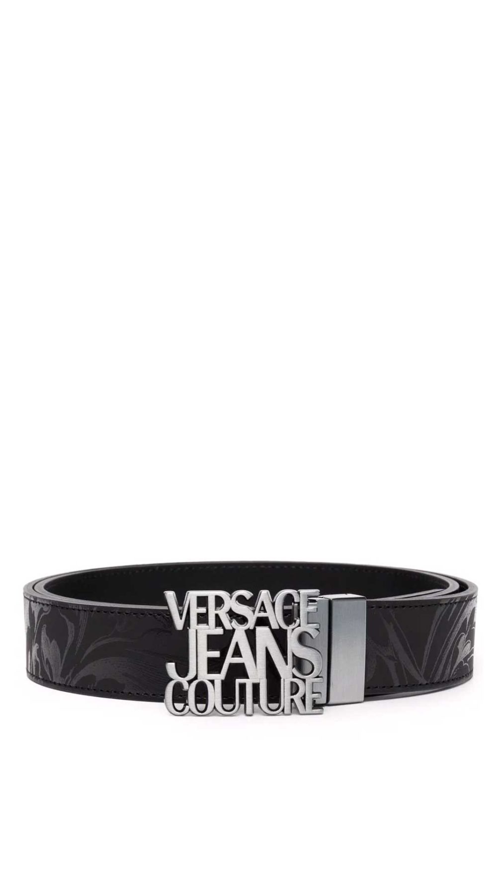 Cinturón Versace Jeans Couture hebilla con logo estampado barroco