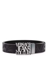 Cinturón Versace Jeans Couture hebilla con logo estampado barroco