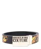 Cinturón Versace Jeans Couture con hebilla dora y estampado barroco