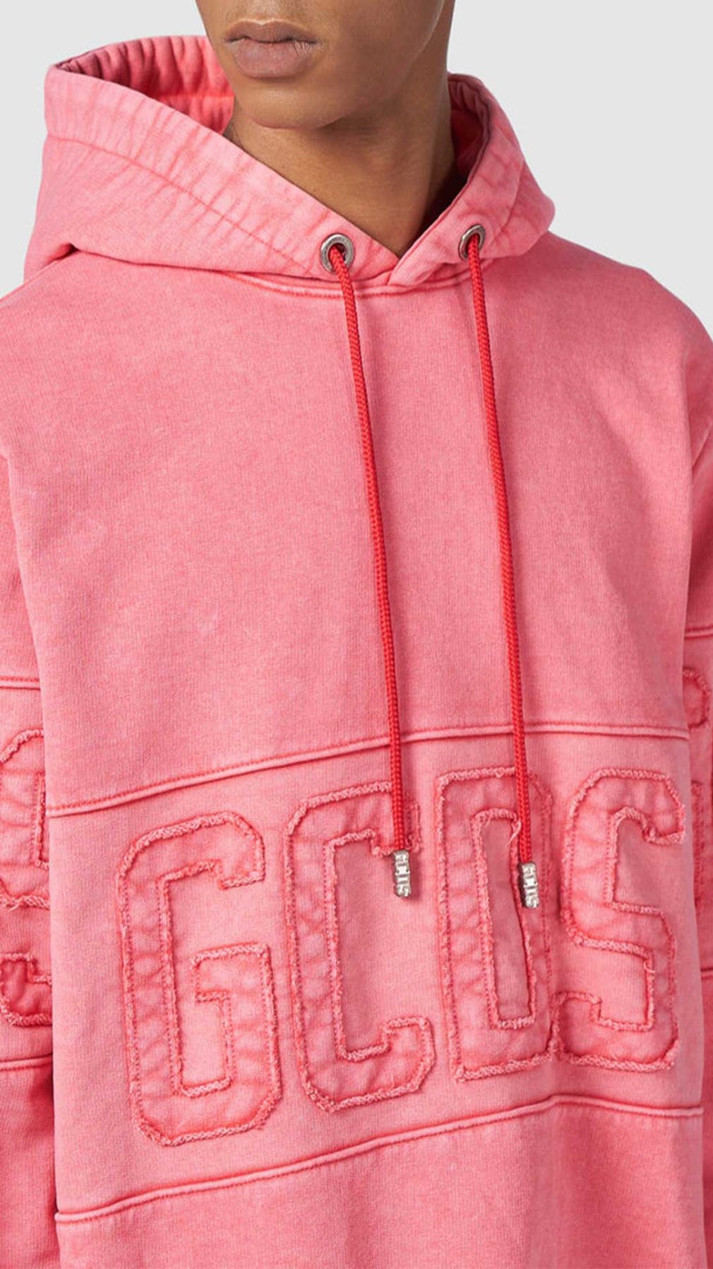 Sudadera GCDS banda con logotipo incrustado