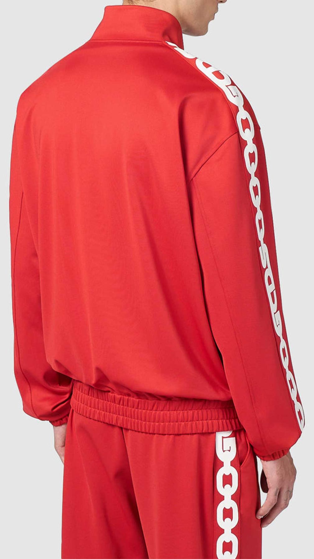 Sudadera con cremallera GCDS con banda gruesa de cadena con logotipo