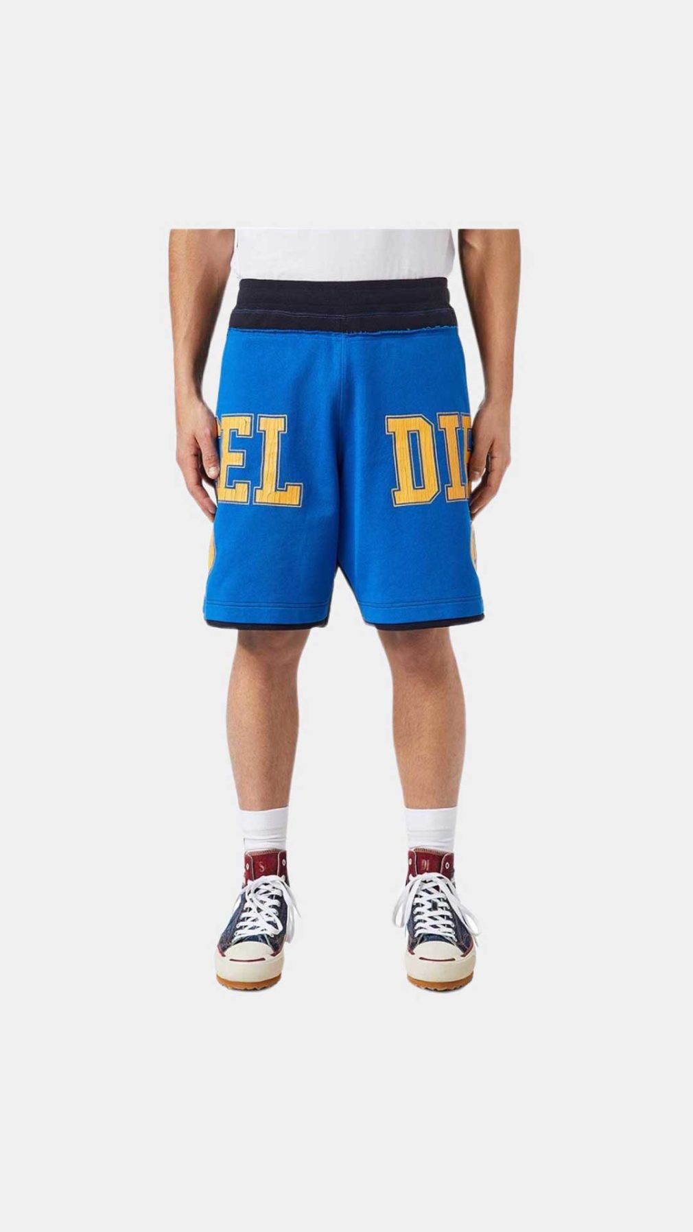 Pantalones cortos azul Diesel con logotipo Diesel 1978