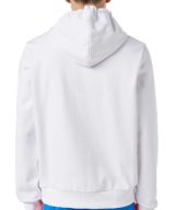 Sudadera blanca Diesel con capucha y logotipo en la parte delantera
