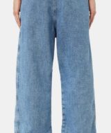 Pantalón azul Diesel D-Martians Track Denim Joggjeans con logotipo D en la parte delantera