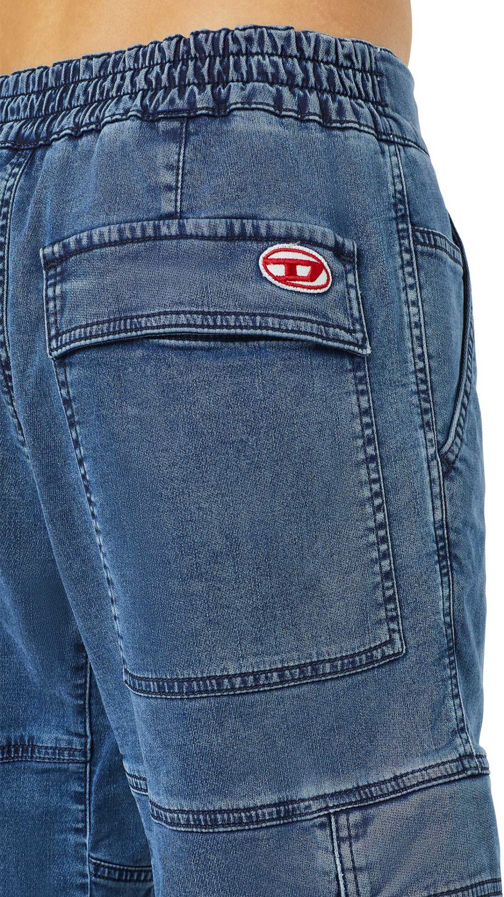 Pantalón Diesel Krooley JoggJeans con logotipo D en la parte de trasera