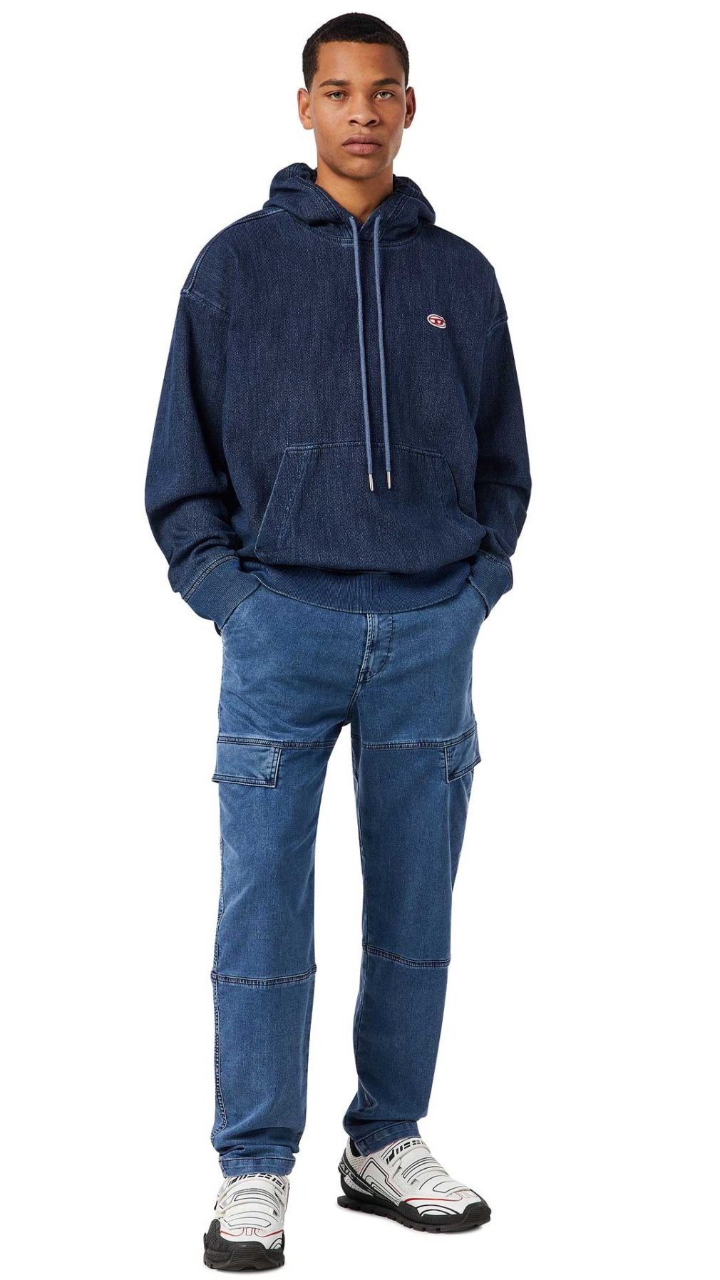 Pantalón Diesel Krooley JoggJeans con logotipo D en la parte de trasera