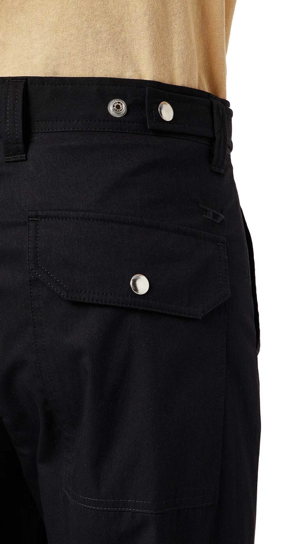 Pantalón chinos Diesel con logotipo D bordado a tono en la parte trasera