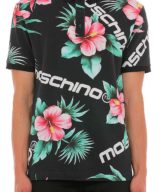 Polo Moschino con estampado floral y del logo