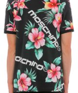 Polo Moschino con estampado floral y del logo