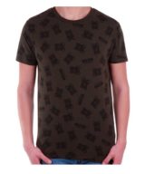 Camiseta verde Moschino con estampado de Teddy Bear y del  logotipo