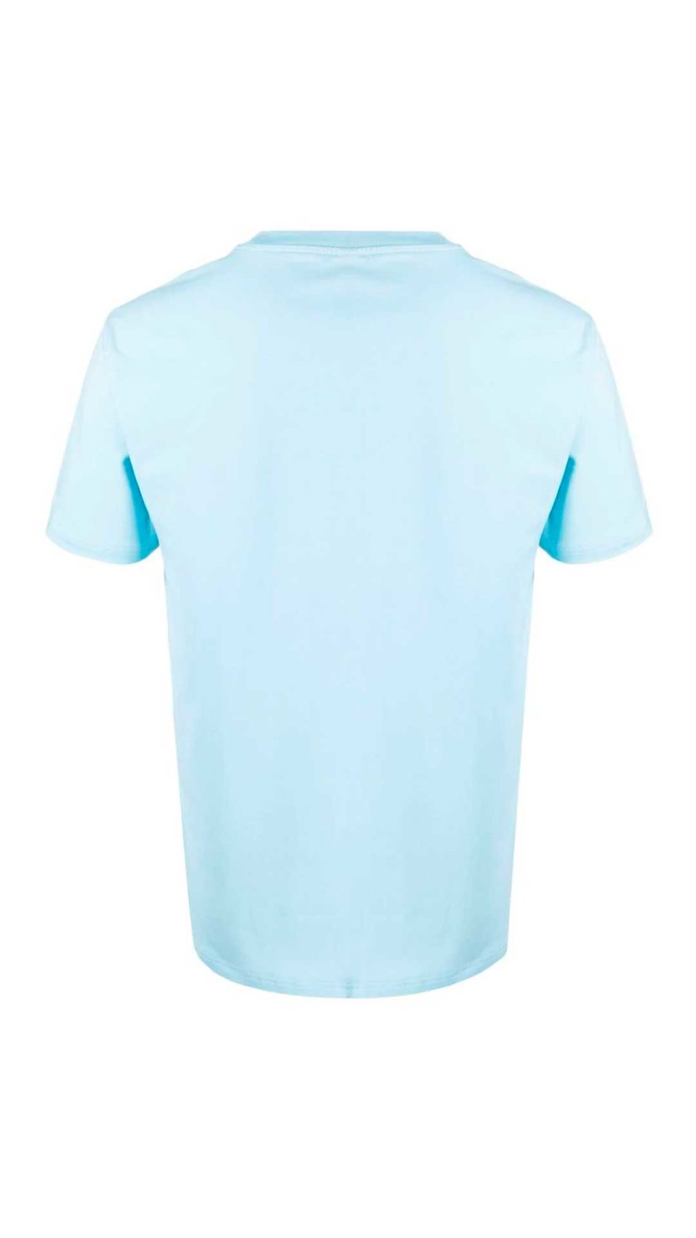 Camiseta azul Moschino con estampado Teddy Bear y logotipo