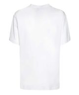 Camiseta blanca Versace Jeans Couture con sol y logo en relieve engomado en la parte delantera