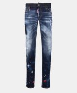 Jeans Slim Dsquared2 con bordado Dean & Dan en bolsillos traseros