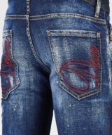 Jeans Slim Dsquared2 con bordado Dean & Dan en bolsillos traseros