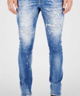 Jeans Sexy Twist Dsquared2 con bordado I LOVE en la parte delantera