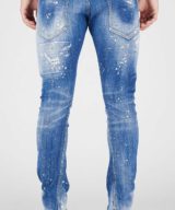 Jeans Sexy Twist Dsquared2 con bordado I LOVE en la parte delantera