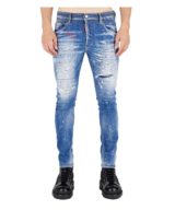 Jeans Skater Dsquared2 con bordado I Love en la parte delantera