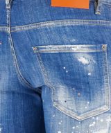 Jeans Skater Dsquared2 con bordado I Love en la parte delantera