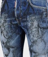 Jeans Skater Dsquared2 con estampado en toda la pieza