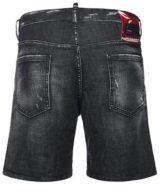 Pantalón corto Dsquared2 con detalle de cremallera en la parte delantera y etiqueta del logotipo
