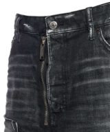 Pantalón corto Dsquared2 con detalle de cremallera en la parte delantera y etiqueta del logotipo