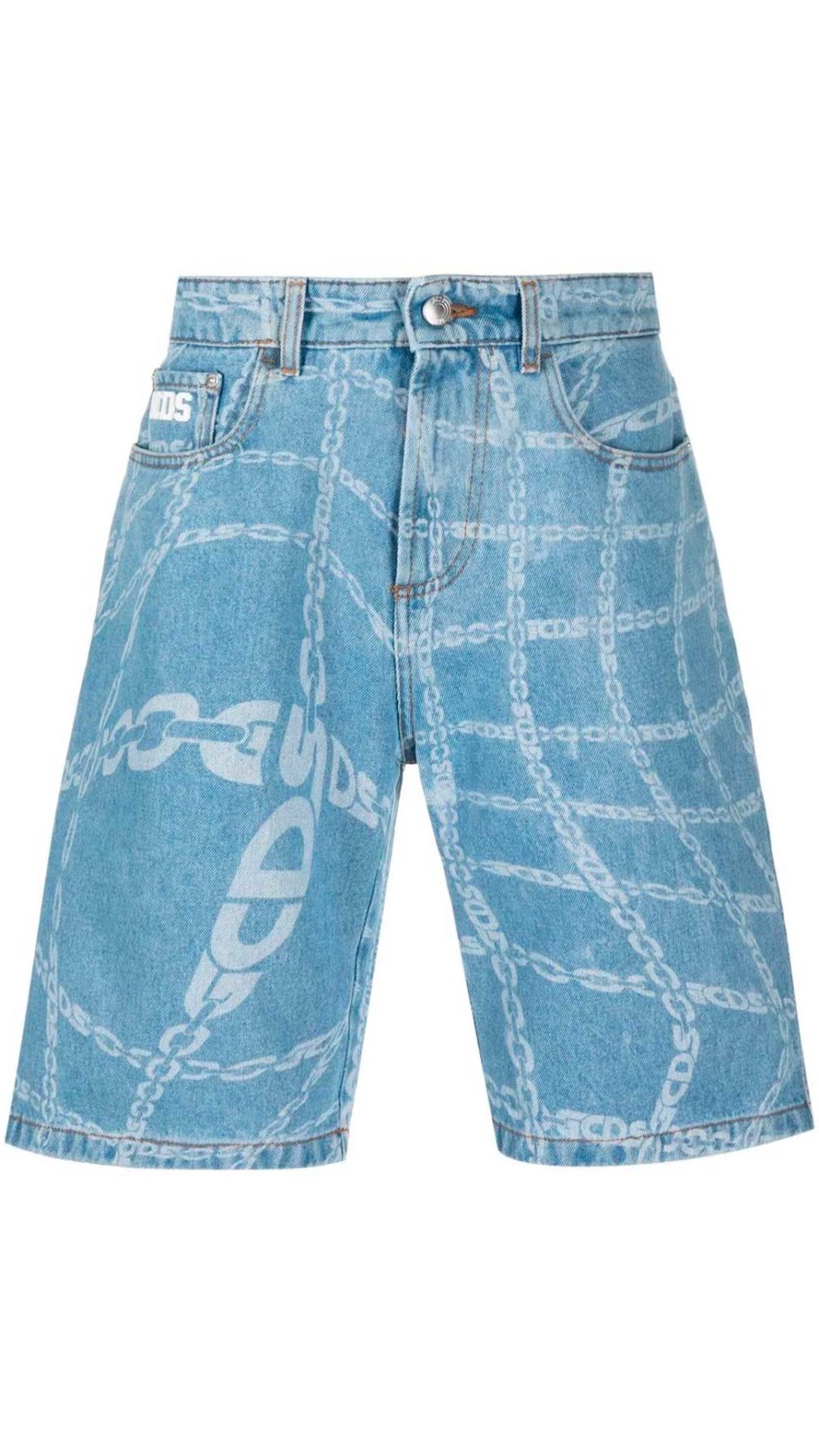 Pantalón corto GCDS  con logo estampado en toda la pieza