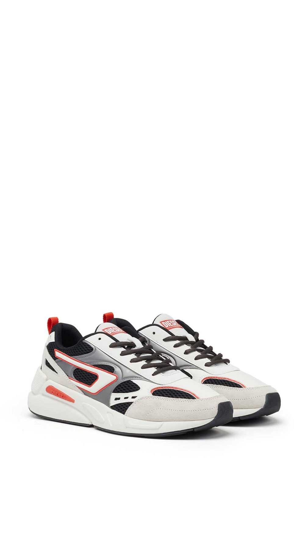Deportivas Diesel de malla y gamuza con etiqueta Diesel For Successful Living