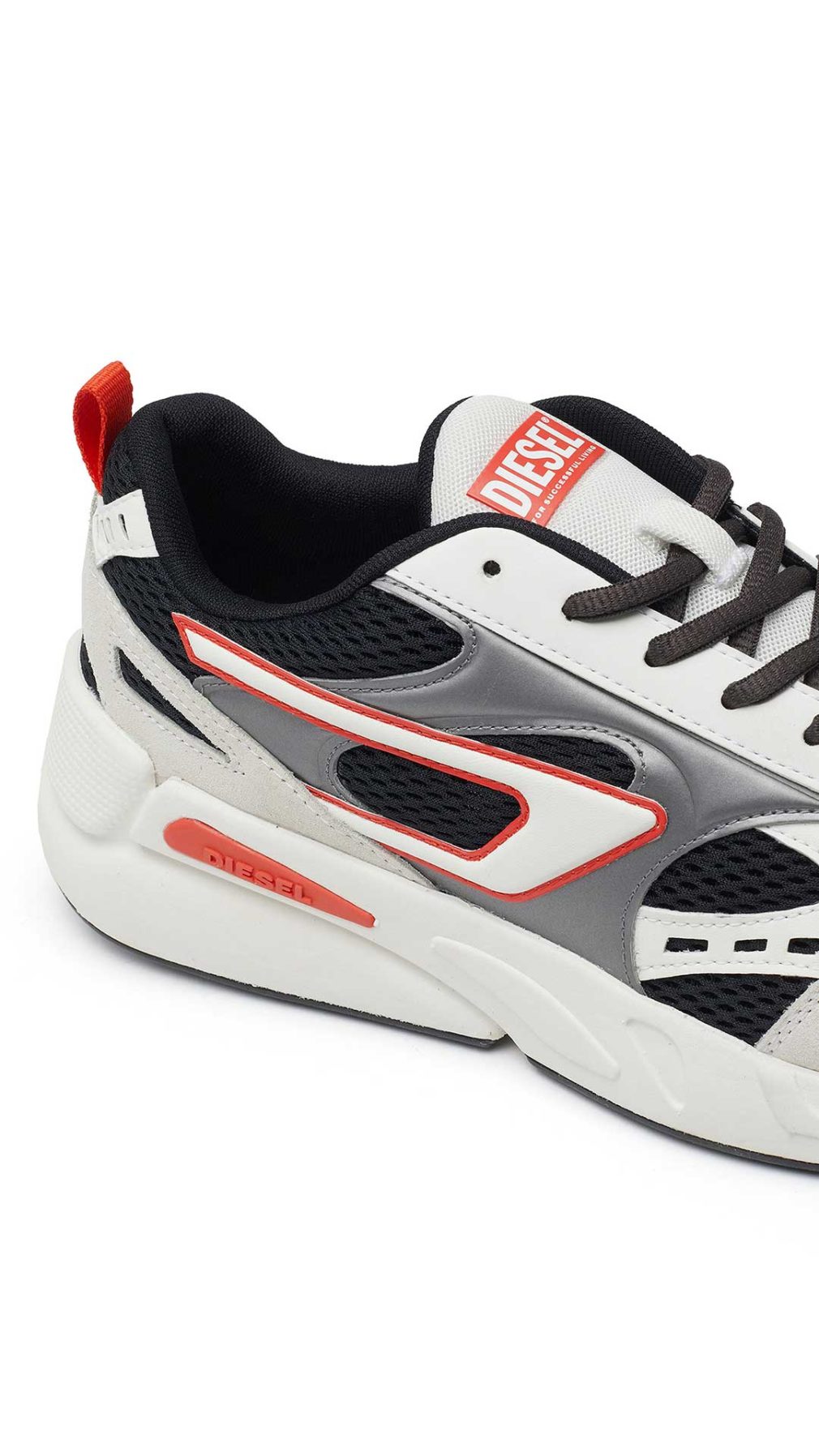 Deportivas Diesel de malla y gamuza con etiqueta Diesel For Successful Living
