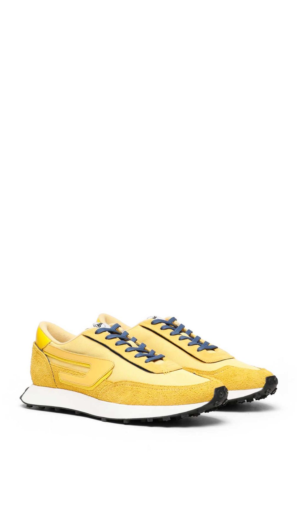 Deportivas Diesel de nylon y gamuza con logotipo D en los laterales