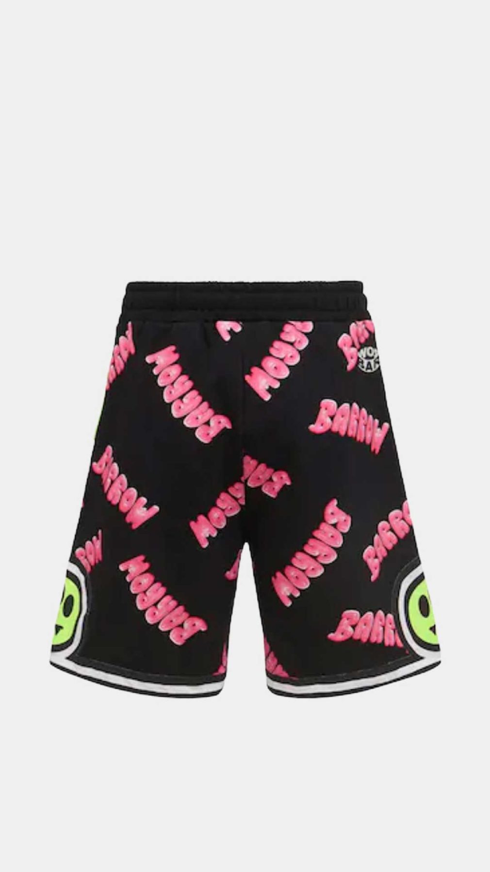 Pantalón corto negro Barrow con estampado del logotipo en toda la pieza