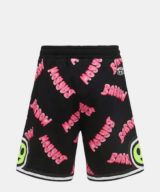 Pantalón corto negro Barrow con estampado del logotipo en toda la pieza