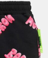 Pantalón corto negro Barrow con estampado del logotipo en toda la pieza