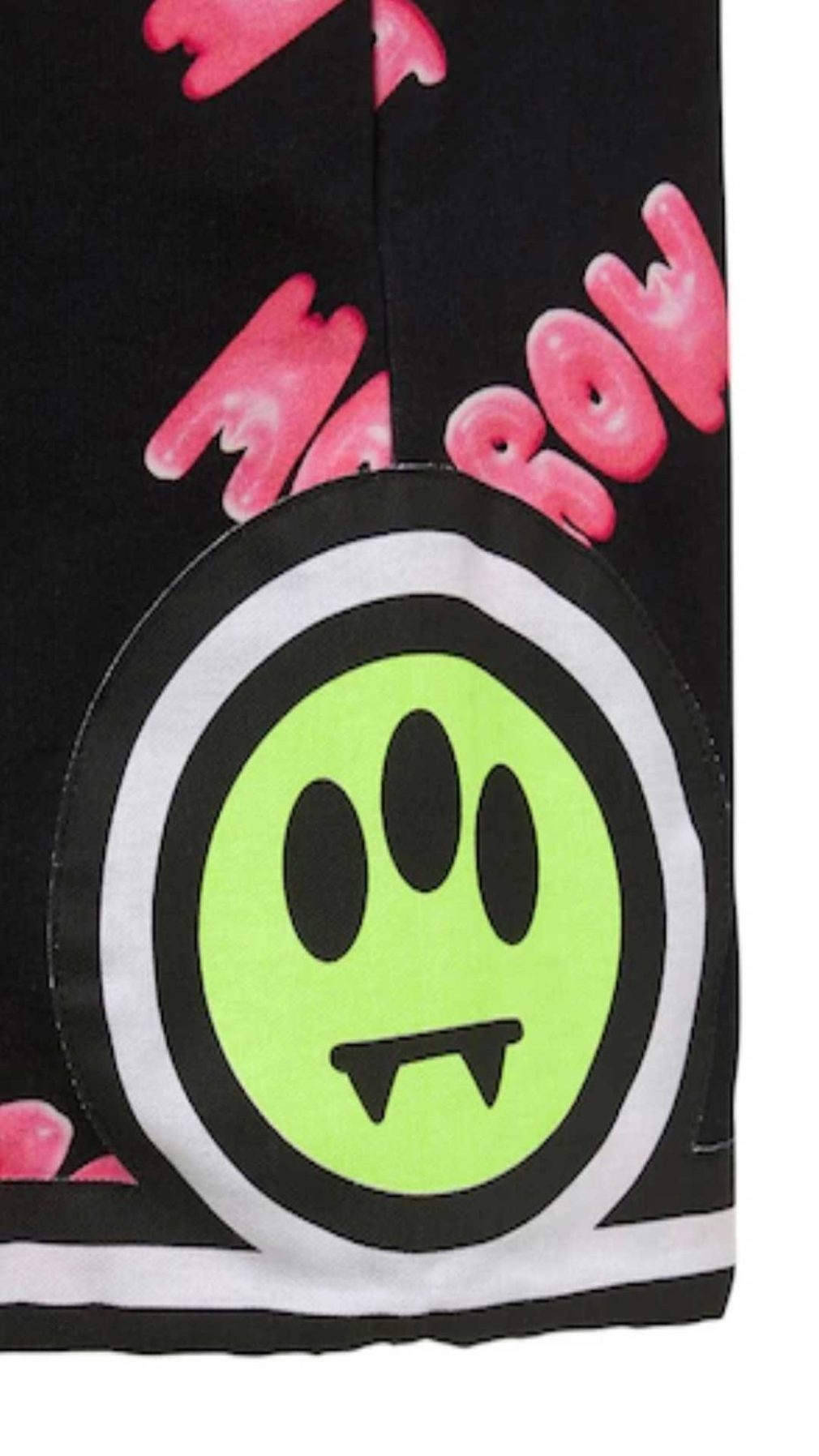 Pantalón corto negro Barrow con estampado del logotipo en toda la pieza