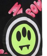 Pantalón corto negro Barrow con estampado del logotipo en toda la pieza