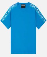 Camiseta Versace Jeans Couture con cinta del logotipo en los hombros