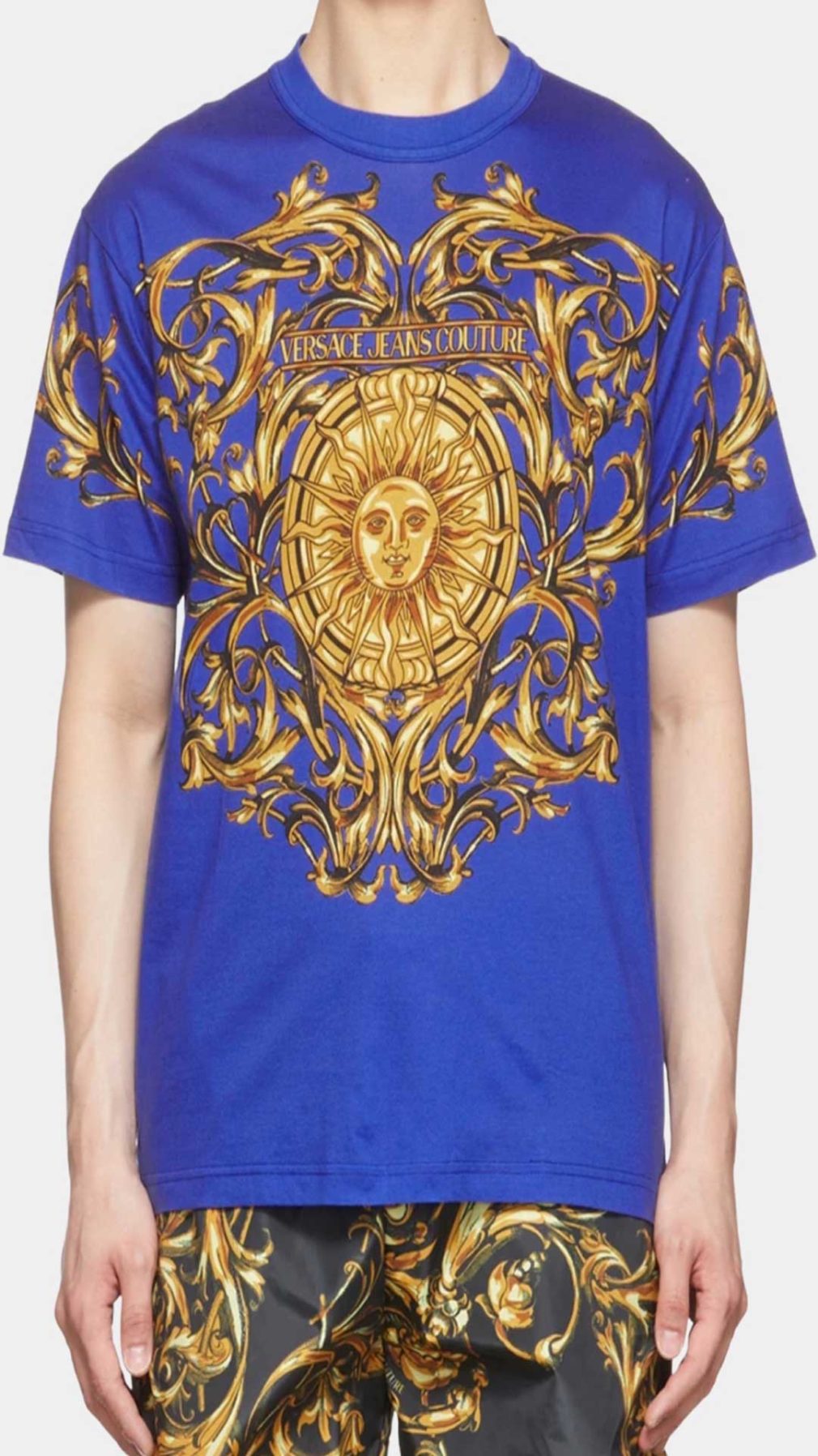 Camiseta Versace Jeans Couture con logotipo parte delantera y trasera