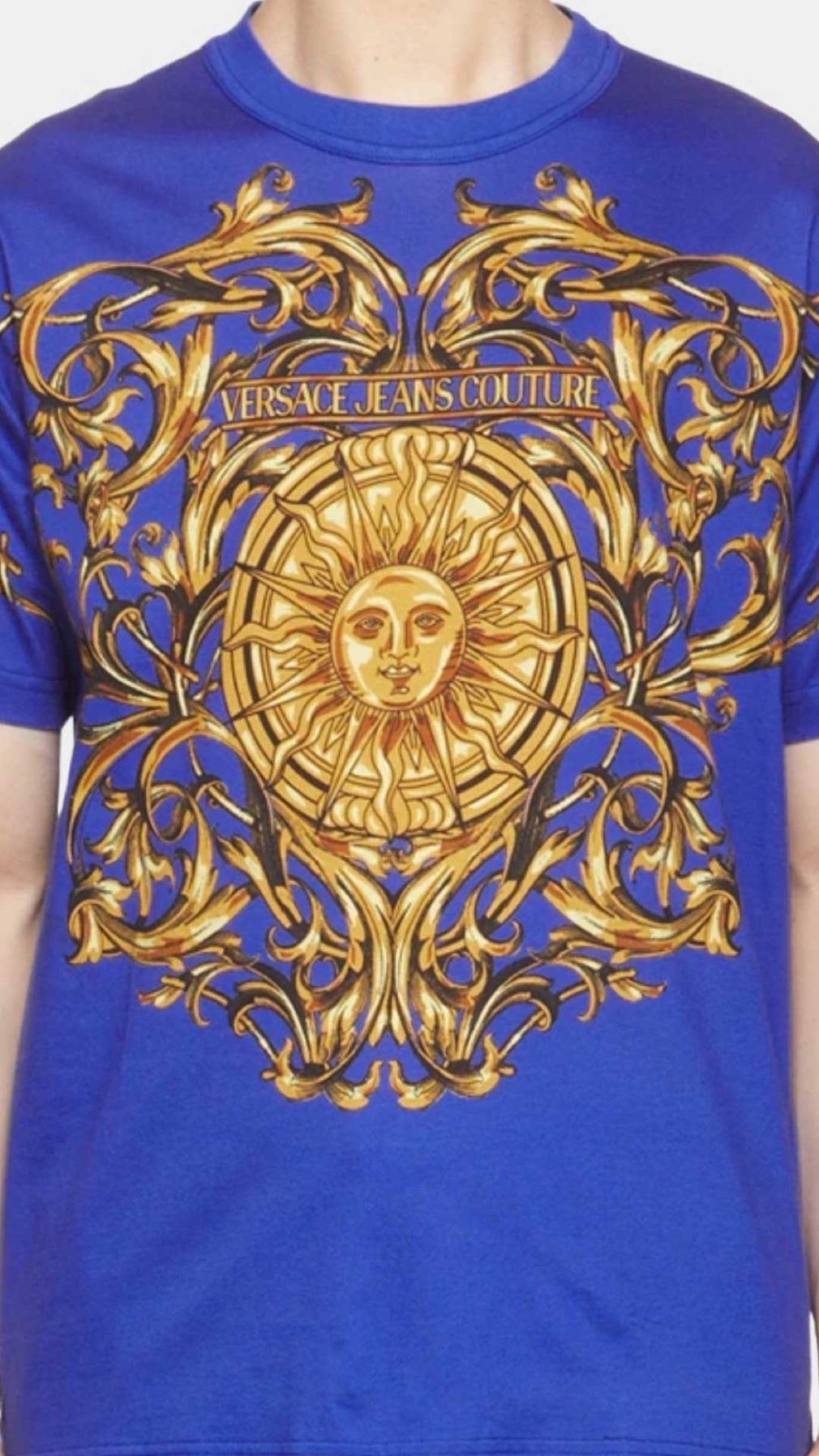 Camiseta Versace Jeans Couture con logotipo parte delantera y trasera