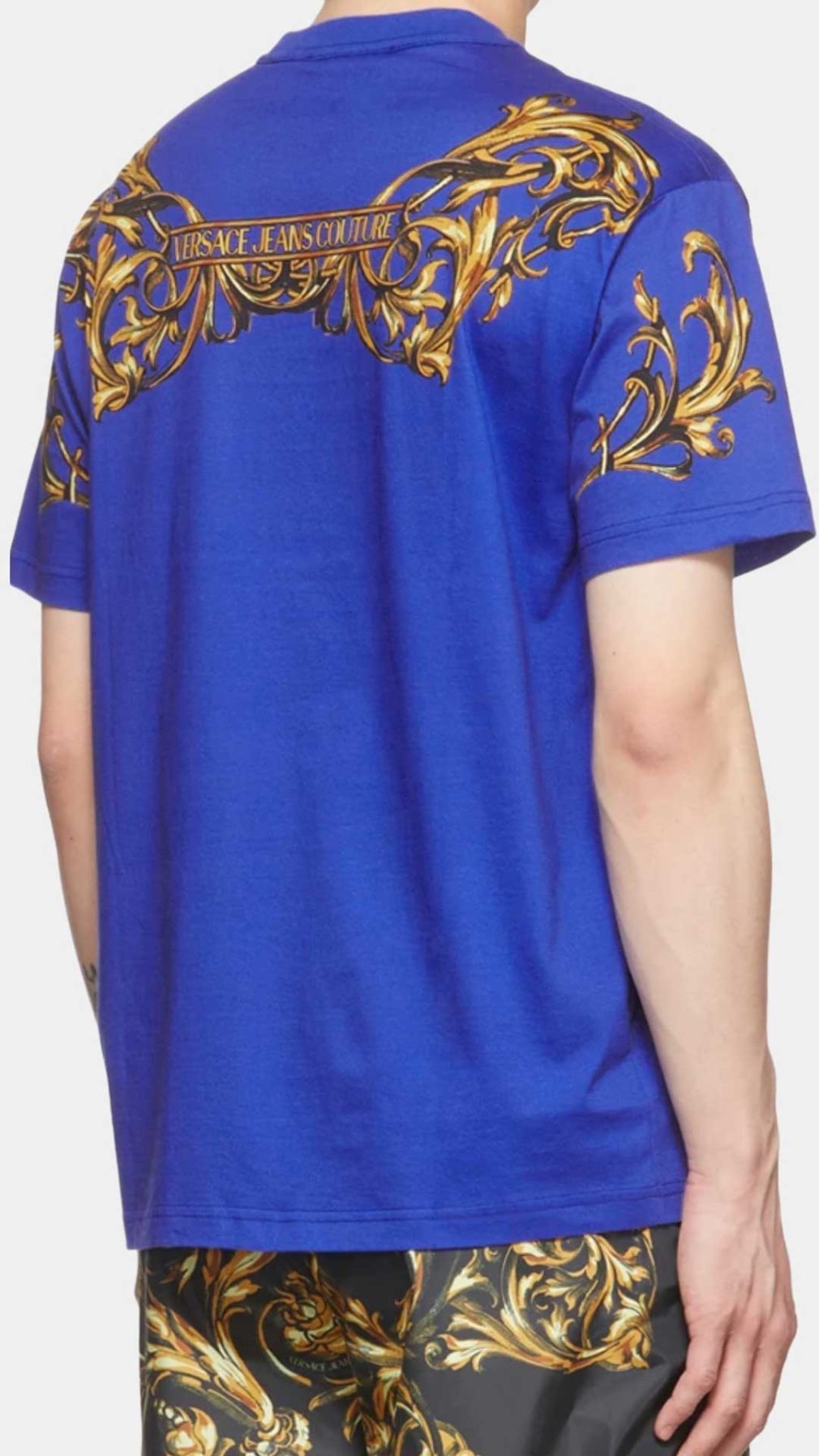 Camiseta Versace Jeans Couture con logotipo parte delantera y trasera