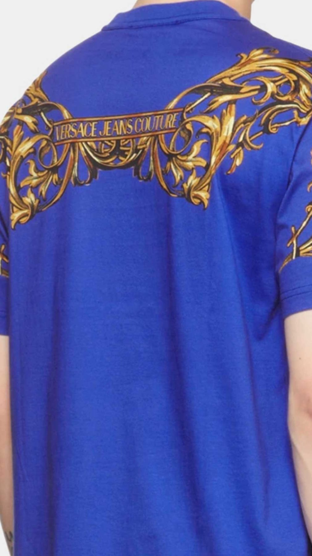 Camiseta Versace Jeans Couture con logotipo parte delantera y trasera