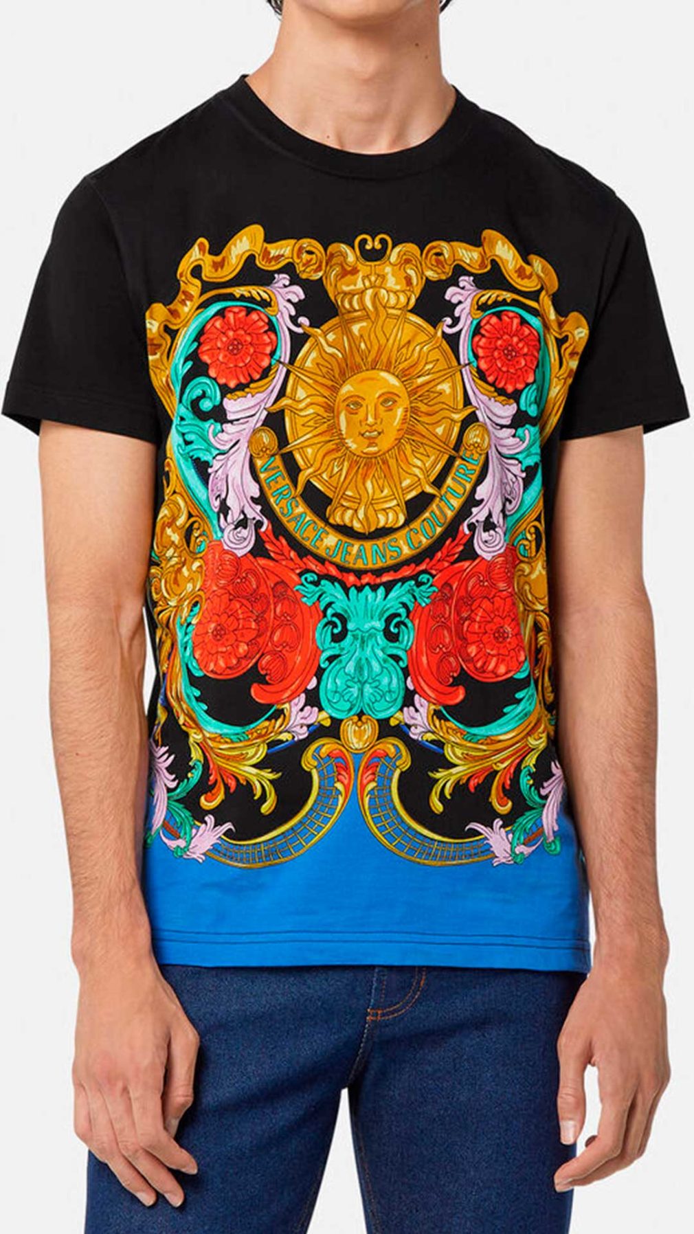 Camiseta Versace Jeans Couture con el estampado Sun Flower Garland