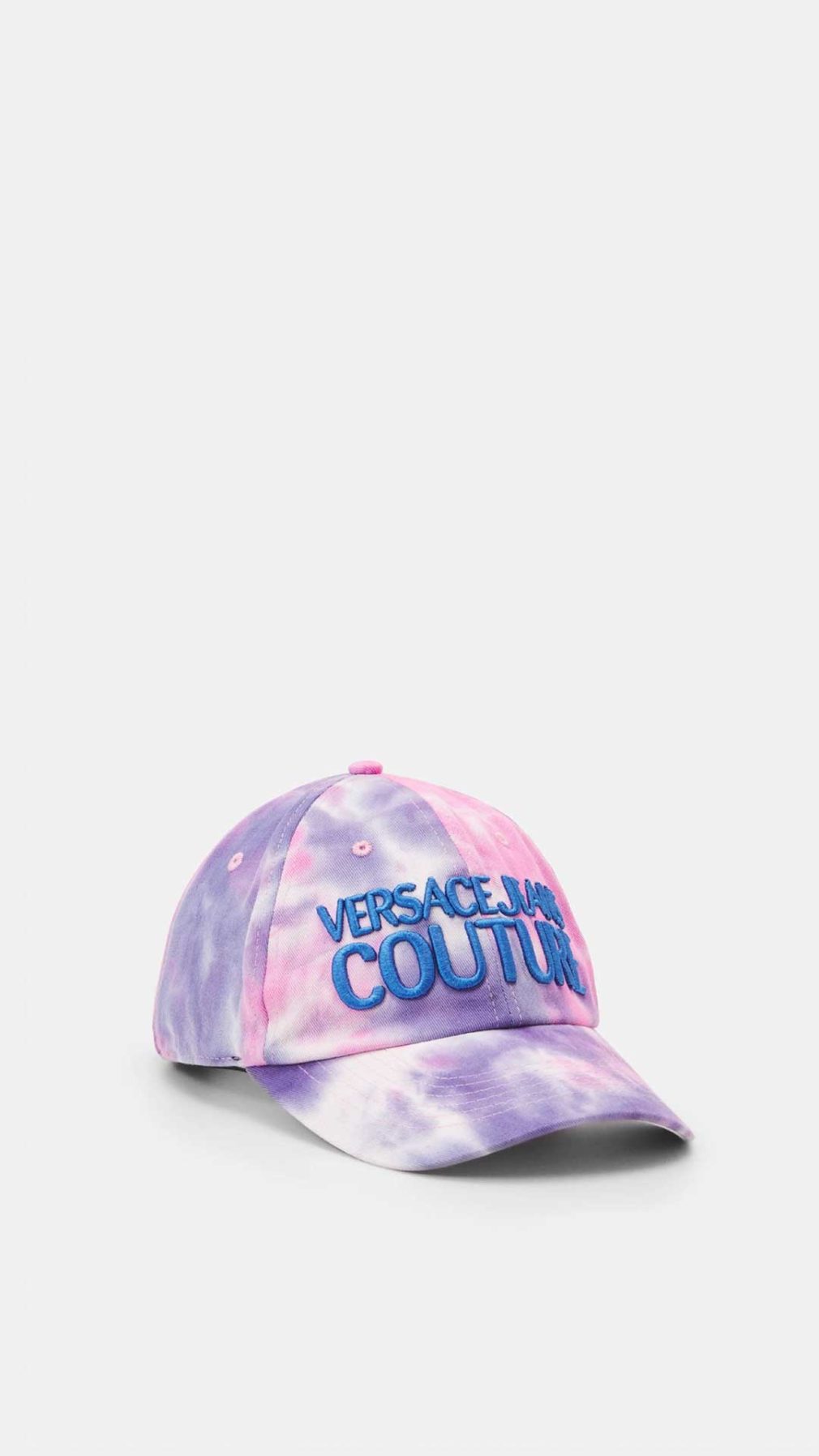 Gorra rosa Versace Jeans con logo bordado en la parte delantera