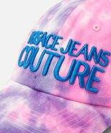 Gorra rosa Versace Jeans con logo bordado en la parte delantera